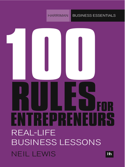 Title details for 100 Rules for Entrepreneurs by Neil Lewis - Available